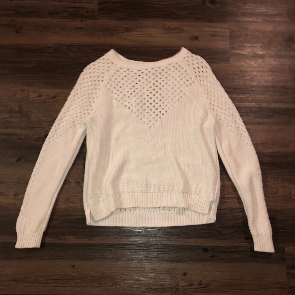 Cream Sweater with Intricate Detailing